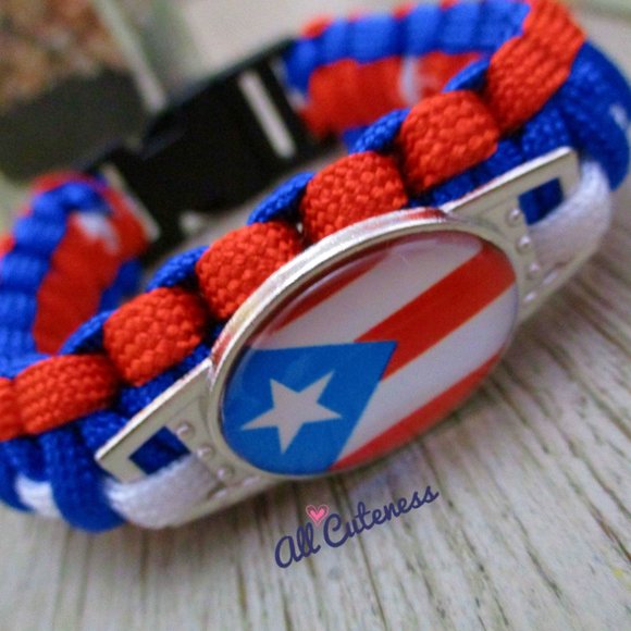 Puerto Rico Flag Bracelet - Picture 6 of 13